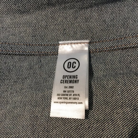 Monogram denim jacket by Opening Ceremony, M, NWT - Picture 9 of 12